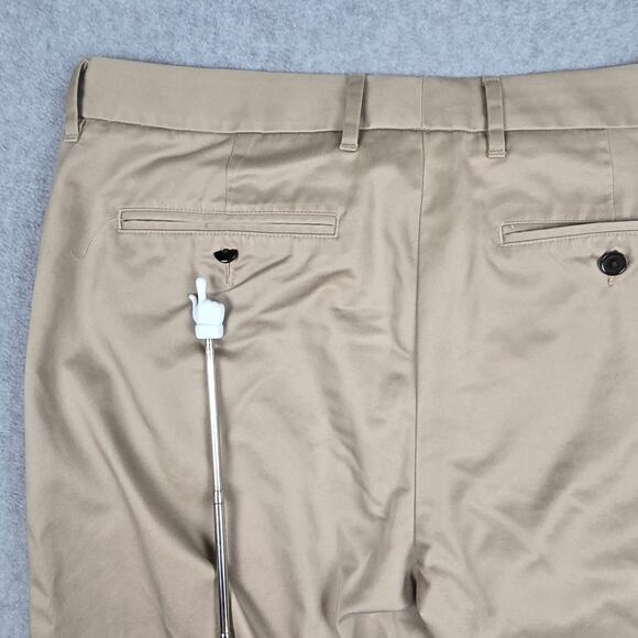 Bonobos 35x32 Beige Wednesday Slim Chino Flat Front Dress Pants - Picture 3 of 16